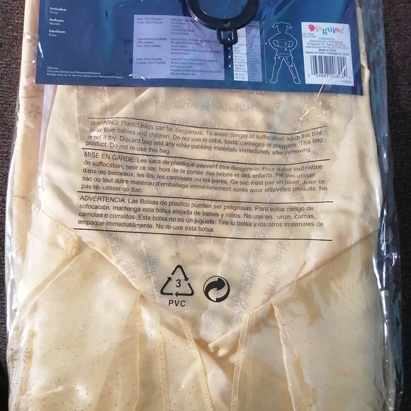 Disney Beauty and the Beast Dress Costume S(4-6X) - Picture 3 of 4